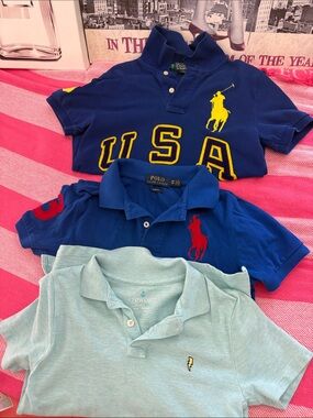 Polo by Ralph Lauren Boys' Polo Bundle - Navy, Royal & Light Blue